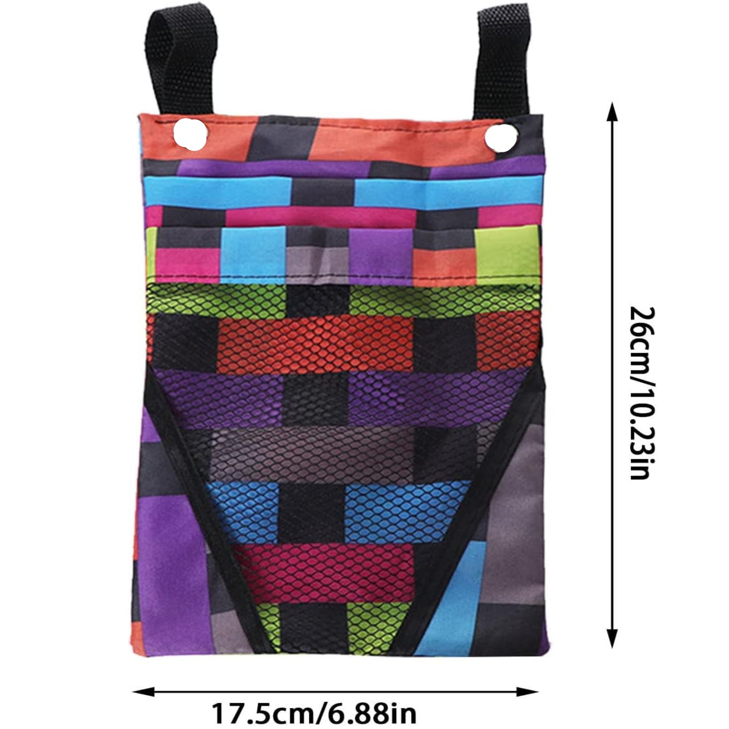 Large Capacity Bike Front Frame Storage Bag - Adjustable Nylon Bag with Phone Holder for Water Bottle, Keys and Wallet