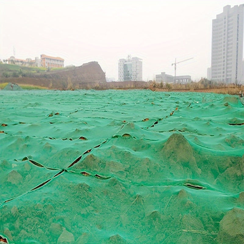 Green PE material dustproof sunshade net for construction sites, gardens and ponds - UV protection net cover for coal, sand, soil - insect proof vegetable net - recyclable environmentally friendly safety net