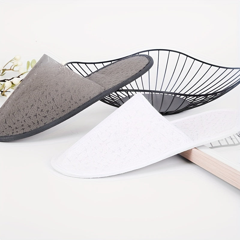 Hypoallergenic Cotton Disposable Guest Slippers - Suitable for Home, Hotel, Spa and Beauty Salon, Foot Spa
