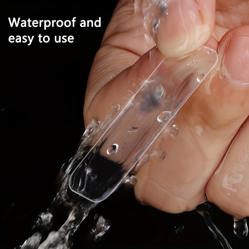 60 pieces double-sided transparent tape package waterproof transparent and easy to tear