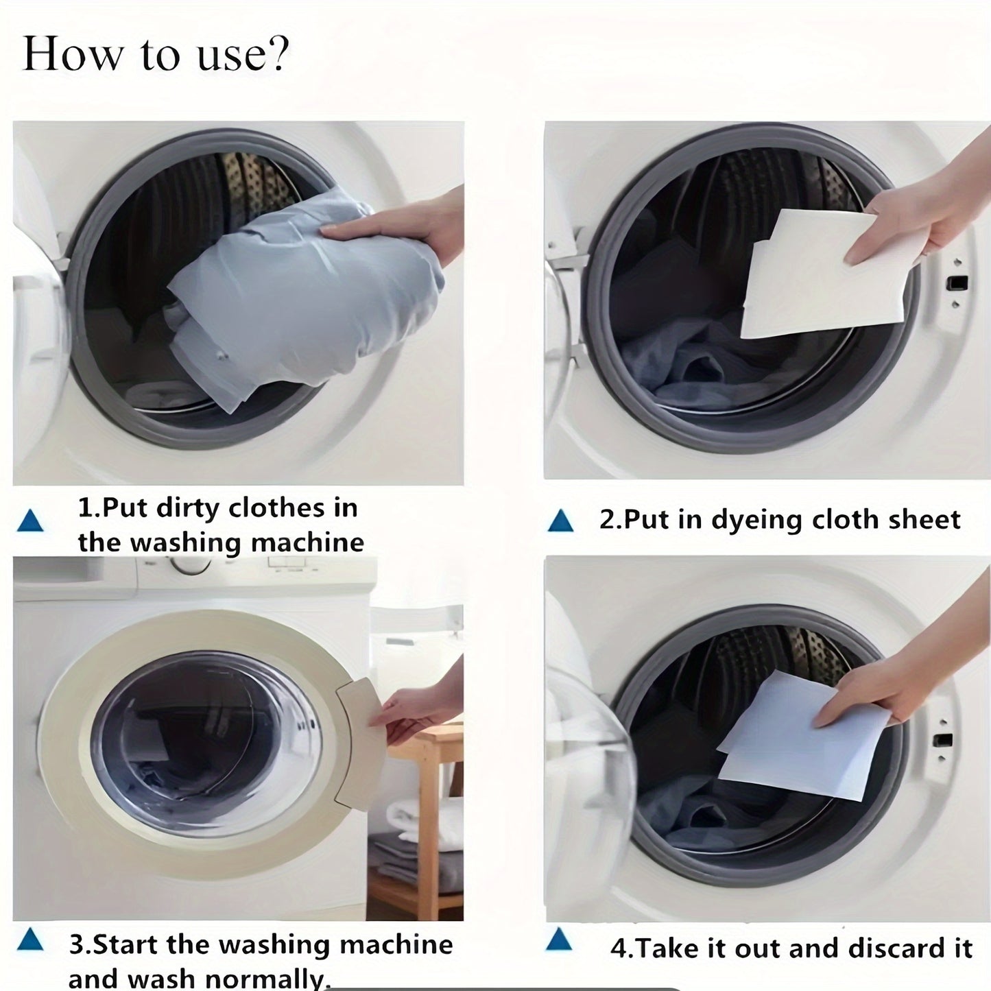 50-Pack All-In-One Color Catching Laundry Sheets - Non-Charged Dye Catching and Anti-Transfer Washing Sheets for Mixed Washing, Safe and Secure