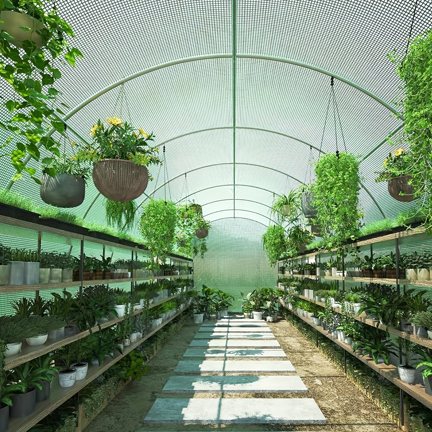Heavy Duty Green Transparent Tarp -, UV and Waterproof Plastic Cover,