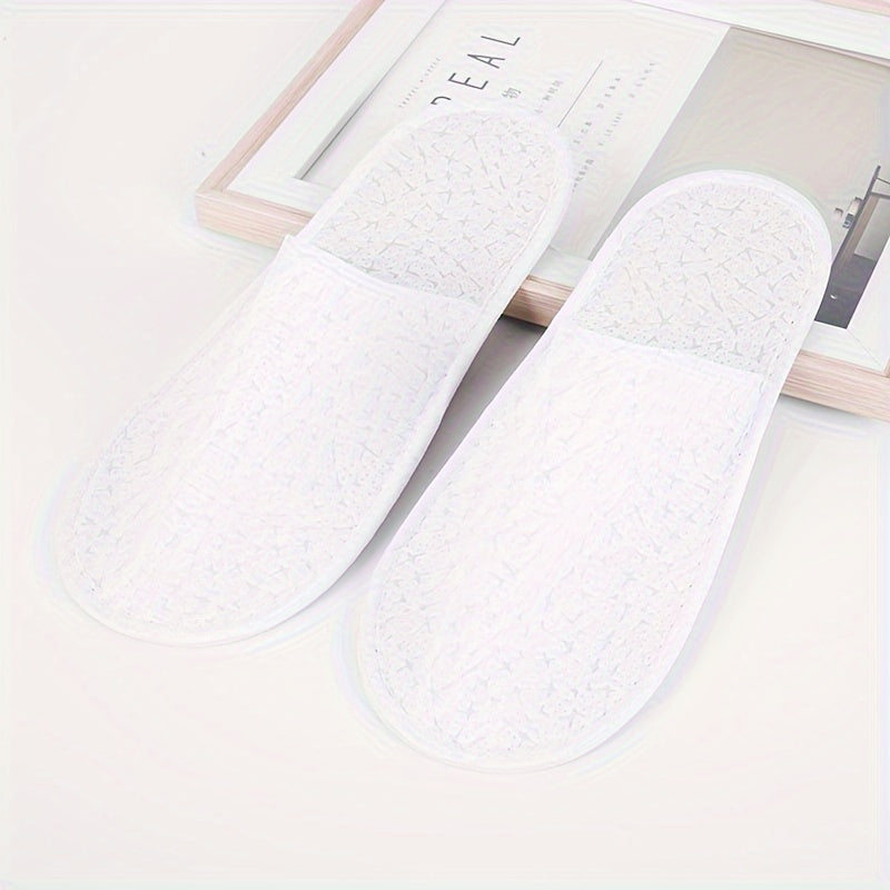 Hypoallergenic Cotton Disposable Guest Slippers - Suitable for Home, Hotel, Spa and Beauty Salon, Foot Spa