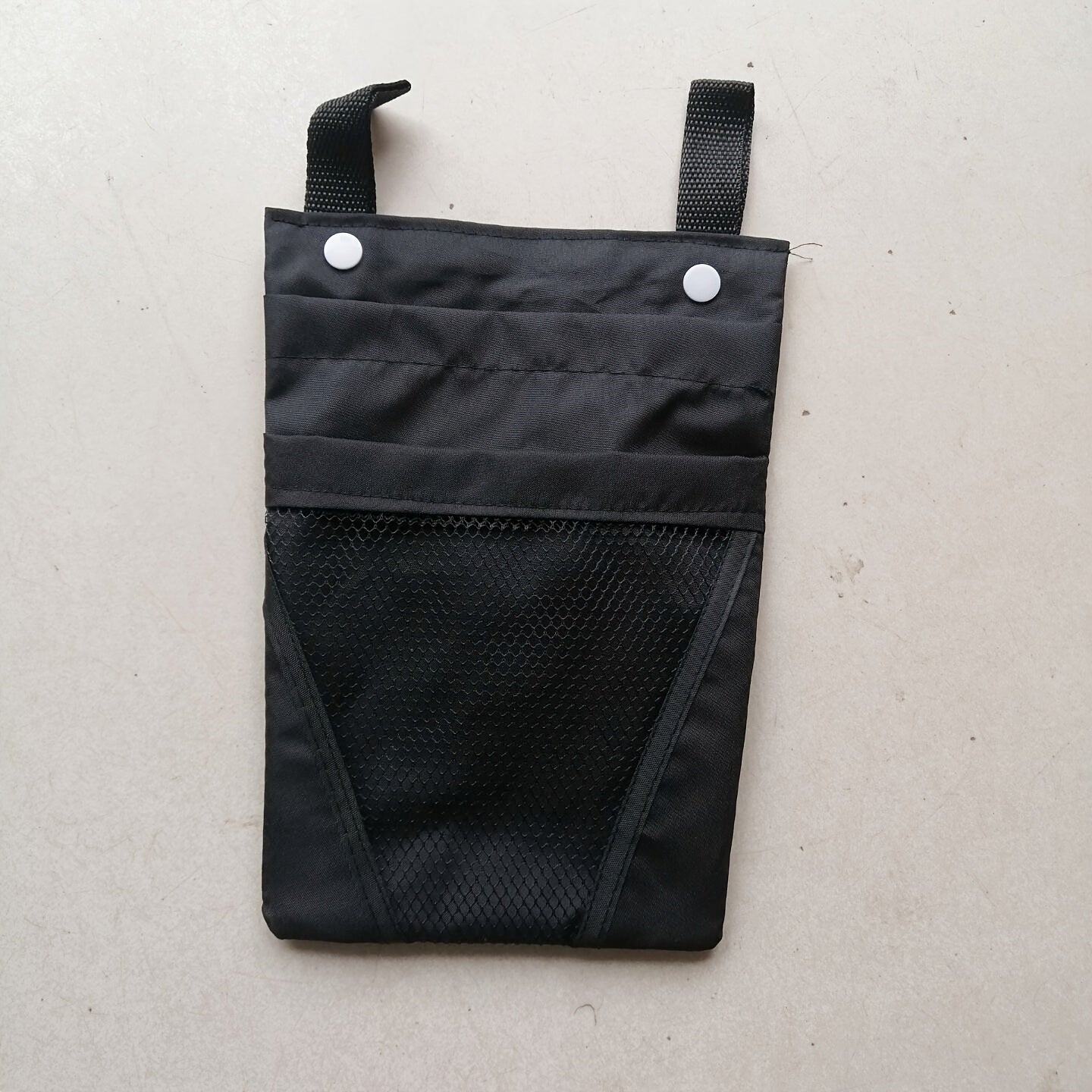 Large Capacity Bike Front Frame Storage Bag - Adjustable Nylon Bag with Phone Holder for Water Bottle, Keys and Wallet