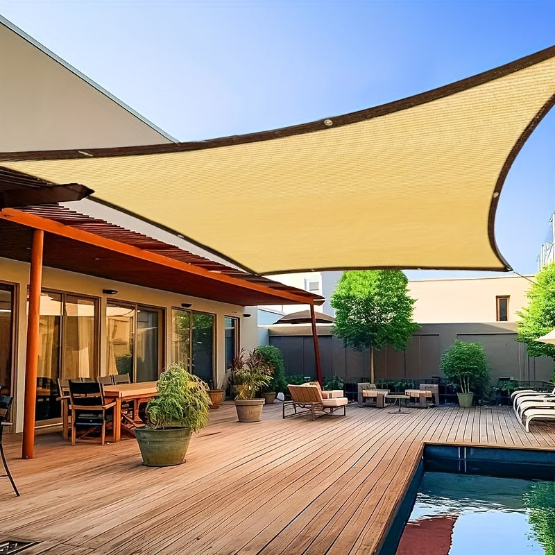 1 piece high density sunshade net for outdoor comfort - 90% UV protection, breathable, suitable for backyard, patio, pool - no extra straps required