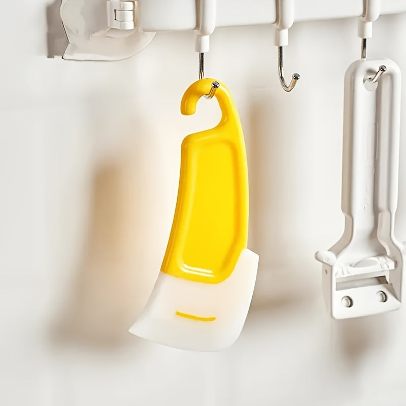 1pcKitchen Silicone Scraper - Durable high temperature resistant scraper for oil-free cleaning, suitable for non-stick pans, boat/household utensil for scraping pots and dishes.