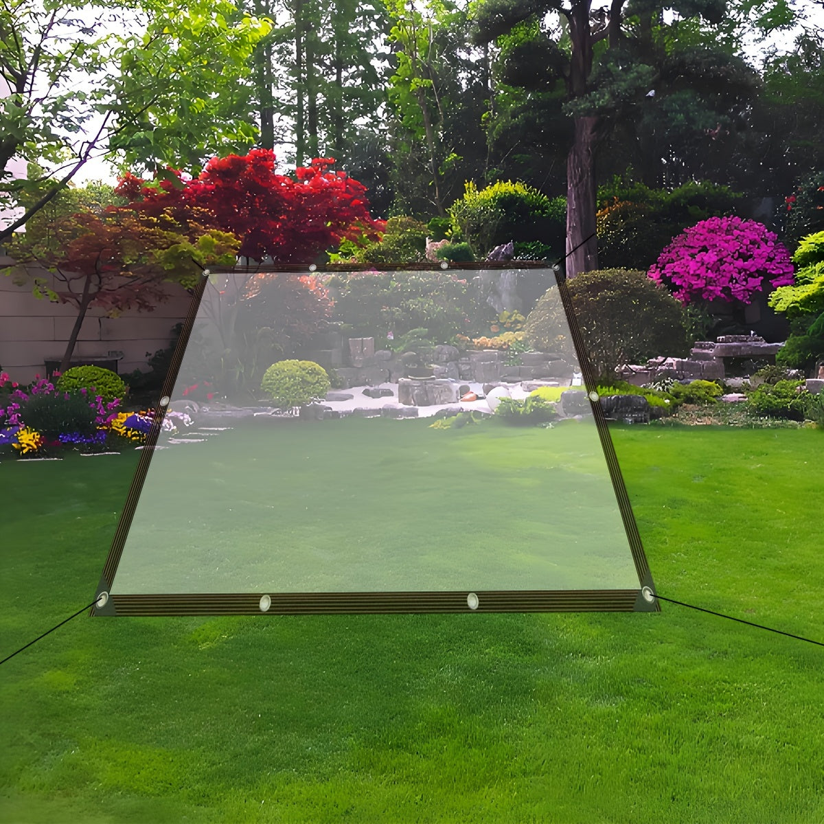 Pe Material Transparent Winter Heat Insulation Cover - Transparent Waterproof Tarpaulin,