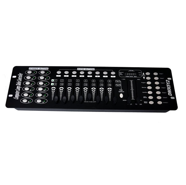 JG20375510 DMX512 Controller 192 Channels DMX Light Effects Console For DJs, Disco