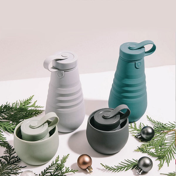 1025 Silicone Folding Water Bottle 500ml