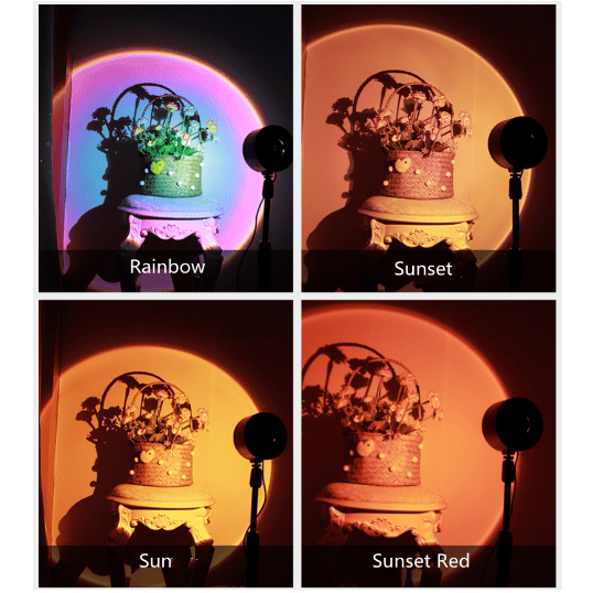 USB LED Projector Atmosphere RGB Lamp With Filters