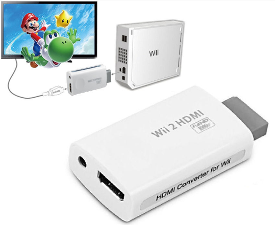 XF0074 1080P 720P Upscaling Adapter For Wii 2 HDMI