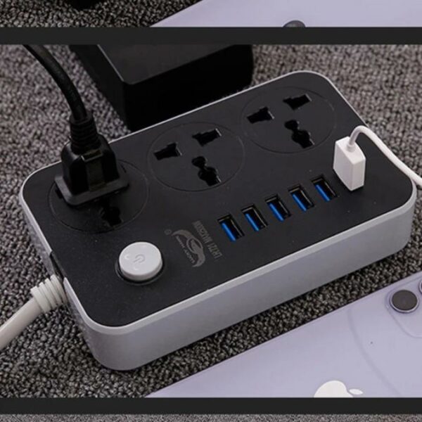 CX-T05-W Multi-Port Fast Digital Charging Plug