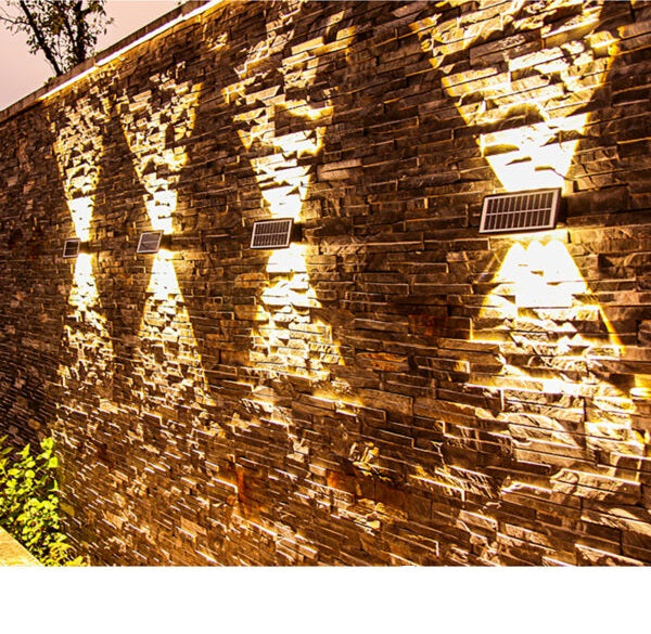 Triple Light Source Solar Powered Sensor Light Warm White with 2 Lighting Modes