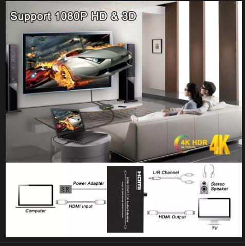 XF0515 4K HDMI 2.0 Audio Extractor HDR 4K HDMI Audio Splitter