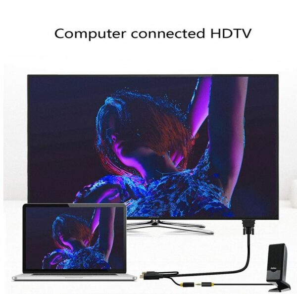 SE-L140 HDMI To VGA + Audio With USB Cable 1.5M