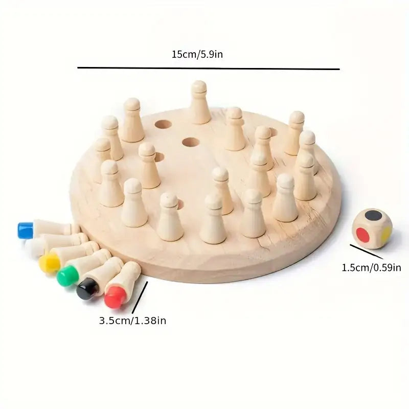 Wooden Memory Match Game