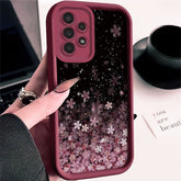 ins style glittering stars and flowers personalized design pattern mobile phone case for Galaxy A01/A02S/A03/A03s/A05/A10s/A11/A12/A13/A14 5G/A15 4G/A20s/A21s/A22/A23/A30s/A31/A32/A34/A50/A51/A52/A52s 5G/A53 5G/A54 5G/A70/A71/A72/A73 5G/S20/S21/S22 5G/S22