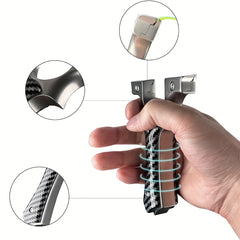 Professional Slingshot for Adults & Kids Stainless Steel Hunting Catapult with Ergonomic Grip (10 Bands Tactical Pouch & Targets) Slingshot Accessories Elastic for Slingshot Slingshots for Birds Target Practice Backyard Fun Compact Design Durable