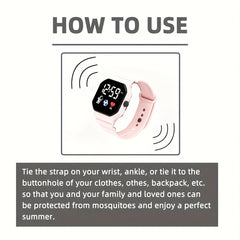 ( Physics Expel Mosquitoes) Home Mosquito Watch Women's Expel Mosquitoes Bracelet Outdoor Men's Interference with Mosquitoes Watch Summer Expel Mosquitoes Unisex Comfortable to Wear Non Toxic and Odorless 1pc