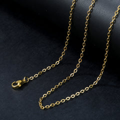 1pc Plated 316L 316 316L 316 316L Stainless Steel Necklace 2mm Wide 17.72/21.65 Inch Fashionable Unisex Jewelry for Daily Wear & Gifting Washable Ideal for Men & Women Everyday Jewelry|Fashionable Necklace|Durable Jewelry Necklace/chain For Men M