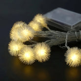 1pc LED Dandelion Pompom String Lights Versatile Indoor/Outdoor Decorative Lighting Battery Operated with Switch Control Plastic International Style with No Batteries Included for Wedding Engagement New Year Valentine'S Day Christmas Thanksgivin