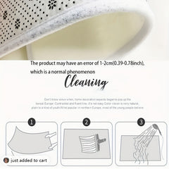 1Pc Cartoon Small Fish Pattern Floor Mat Carpet Living