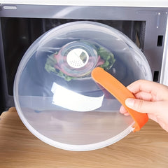 1pc Microwave Splash Cover Transparent Microwave Food Cover with Anti Splatter Design Heat Resistant Lid for Microwave Oven Slow Cooker Reusable Airtight Kitchen Splash Guard Compatible With Microwave Slow Cooker Easy clean Surface Id