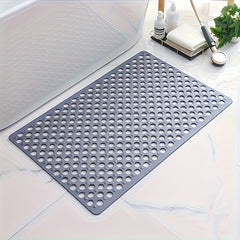 1pc Quick Drying Anti Slip Bath Mat | Silicone Shower Mat with Circular Hole Design Massage Ring Suitable for Shower Rooms Hotels Toilets Bathtubs