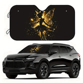 Disney Tinker Bell Princess Car Windshield Sunshade UV Blocking & Anti Glare Windshield Shade with Tinker Bell Design Fit Sun Protector for Cars Trucks SUVs Perfect Birthday/Christmas Gift for Girls & Disney Fans Tinkerbell Car Accessories Vehicl