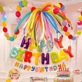 100 Pack Matte Long Balloons Multicolor Mix for DIY Crafts Birthday Party Decorations Wedding & Indoor/Outdoor Events Durable Party Supplies Event Decorations | Vibrant Decor | Festive Accessories Birthday Balloons