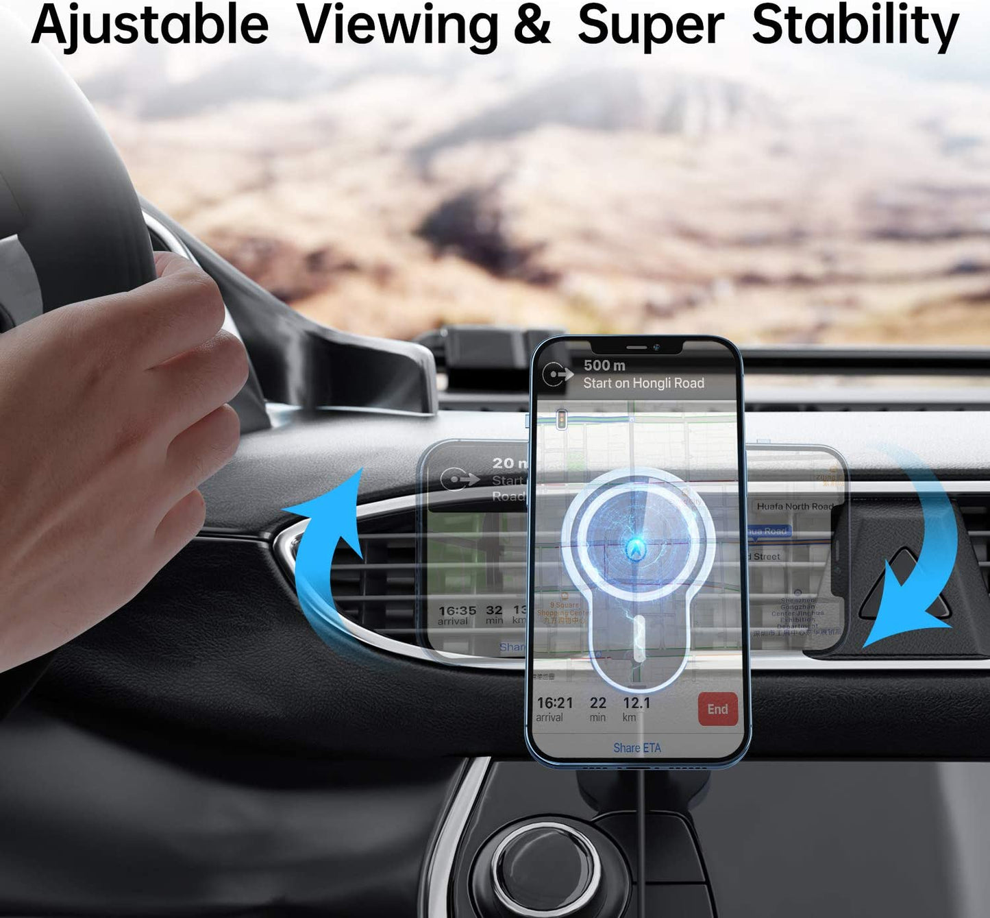 MAGNETIC WIRELESS CAR CHARGER