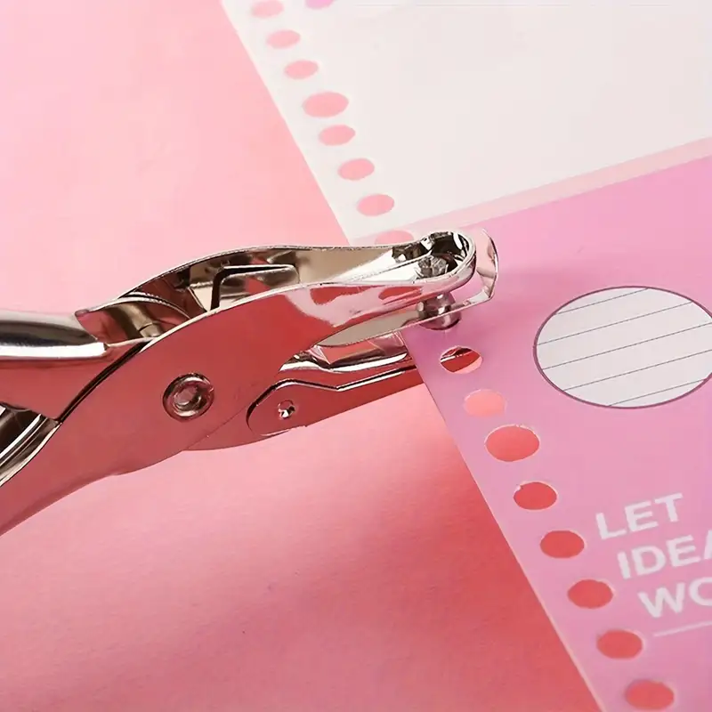 1PC metal manual hole puncher for A4 paper - single-hole, craft & office supplies