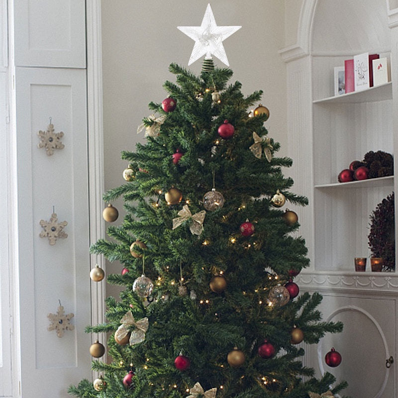 ZYF-105 Christmas Tree Top LED Star White 15cm