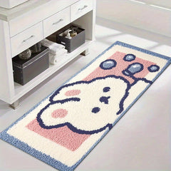 Luxurious Fluffy Bathroom Mat Kitchen Bathtub Sink And
