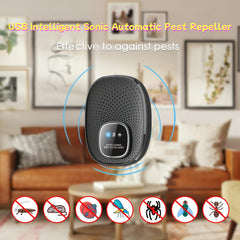 Intelligent Multi Frequency Soundwave technology Pest Repellent System for Indoor Use Effective Against Mosquitoes Ants Cockroaches Mice Fleas Beetles and Other Insects Non Toxic Safe for Humans Homes Offices and Hotels to Create a Healthy Liv