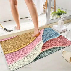 1Pc / Of Bathroom Anti Slip Mat Set Fluffy