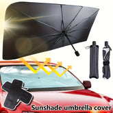 Foldable Car Windshield Sunshade PU Leather Imitation UV Protection and Insulation Cover with Storage Bag Suitable for All Cars. This product is a compact car interior windshield sun visor that provides effective UV and heat protection Easy