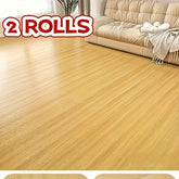 2 Rolls of Retro Wood Grain Floor Stickers Self Adhesive Polyethylene Peel and Stick Flooring Suitable for Kitchen Bedroom Living Room Bathroom Easy to Install No Glue Needed Home Decoration Kitchen Flooring Vintage Design Durable Vinyl