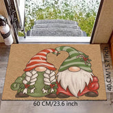 Christmas Faux Coconut Coir Doormat. Two Dwarves In