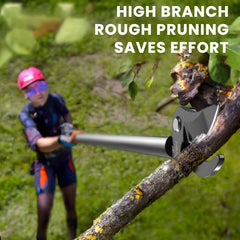 AIRAJ Heavy Duty Retractable Pruning Shears with Extended Pole 1m/39" Reach Stainless Steel Garden Shears with Shock Absorbing Ergonomic Handles for Tree Trimming Hedge Shrub Fruit Trees Professional & Home Gardening Tools Garden Pruning Shears