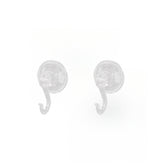 Transparent Vacuum Suction Cup Wall Mounted Heavy Duty Plastic Adhesive/Hook No Drill Installation Damage Free Removal Clear Suction Cup with Black Tip & Loop for Bathroom Kitchen Shower Bathtub Space Saving Modern Design Multi Purpose Organizer