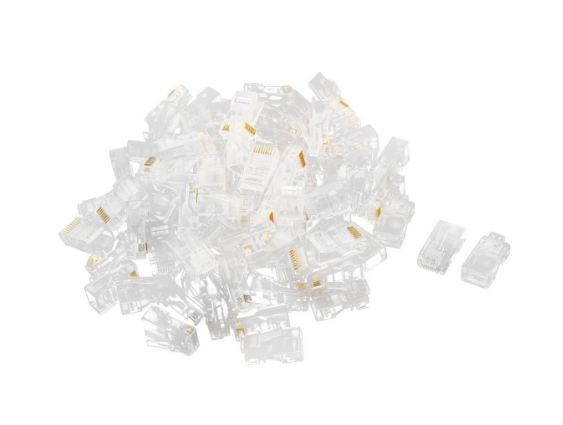 XF0567 RJ45 Cat 6 Network Cable Connector Crystal Head (Unshielded)100pc