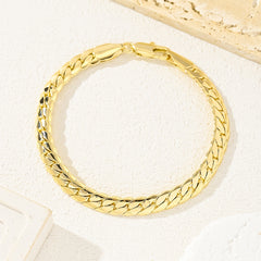 1pc 14K Golden Plated Cuban Chain Necklace Heavy Duty Cuban Link Jewelry ic Free Men's & Women's Daily Wear Party & Holiday Gift (Christmas/Halloween/Thanksgiving) Year Round Luxury Accessory 14K Golden Plated Chain for Year Round Style &