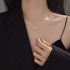A Lesser than luxury 18 carat Bead plated Stainless Steel Necklace Is Suitable For Women To Wear In Their Daily Lives Or As Gifts