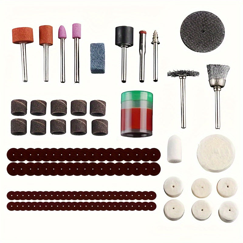 105pcs Boxed Diamond Polishing Head Grinding Wheel Polishing Head Electric Grinder Accessories Woodworking Jade Polishing Carving Grinding Wheel Head Cutting Disc Polishing Tool