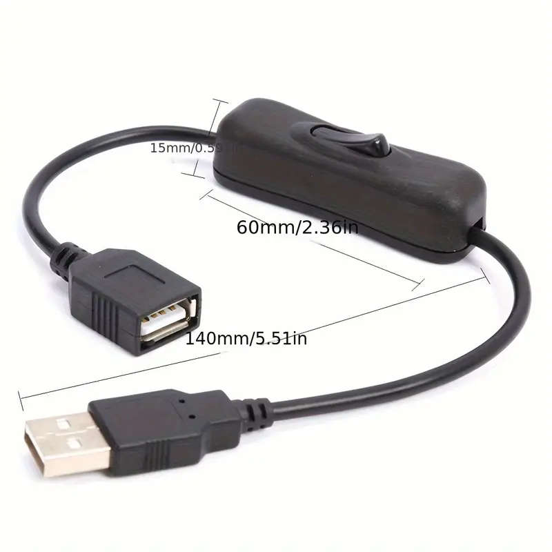 1pc USB Extension Cable With ON off Switch
