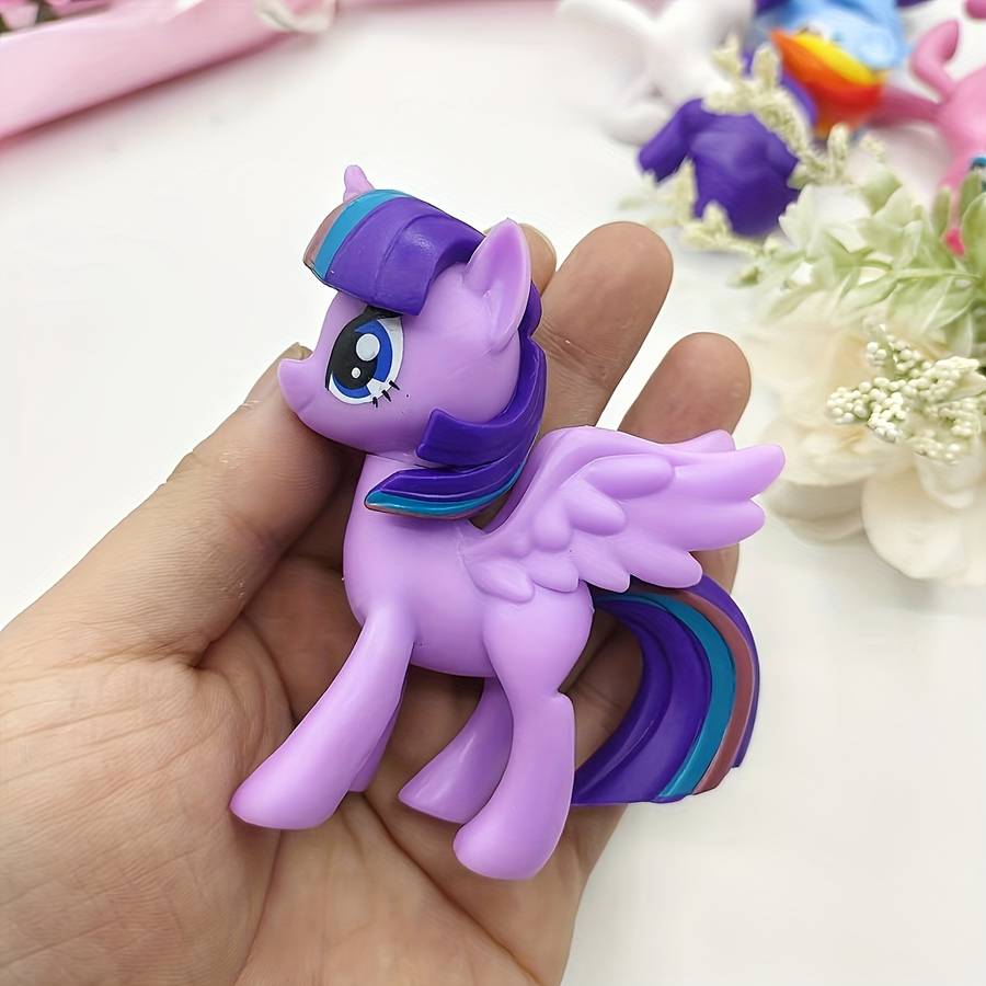 Toy Dolls color 6pcs set My Little Pony Ornaments