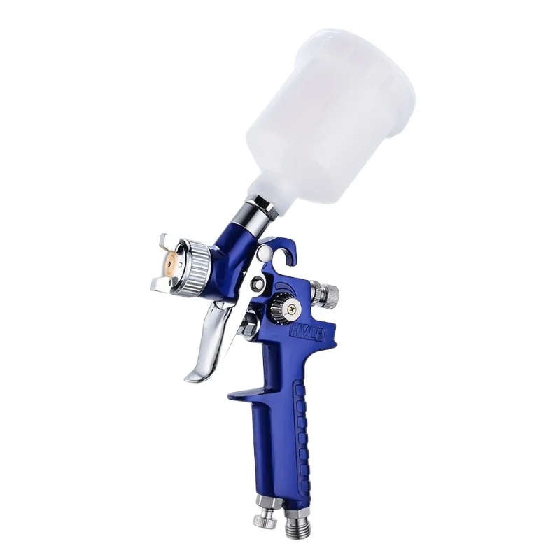 1pc H-2000 Professional Mini Spray Gun for Small Repairs 1.0 Nozzle 250ml Paint Pot Manual Operation Durable Material