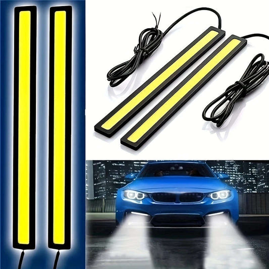 2Pcs 17cm Universal COB LED Strip Car Daytime Running Fog Lamp DRL Driving Strip