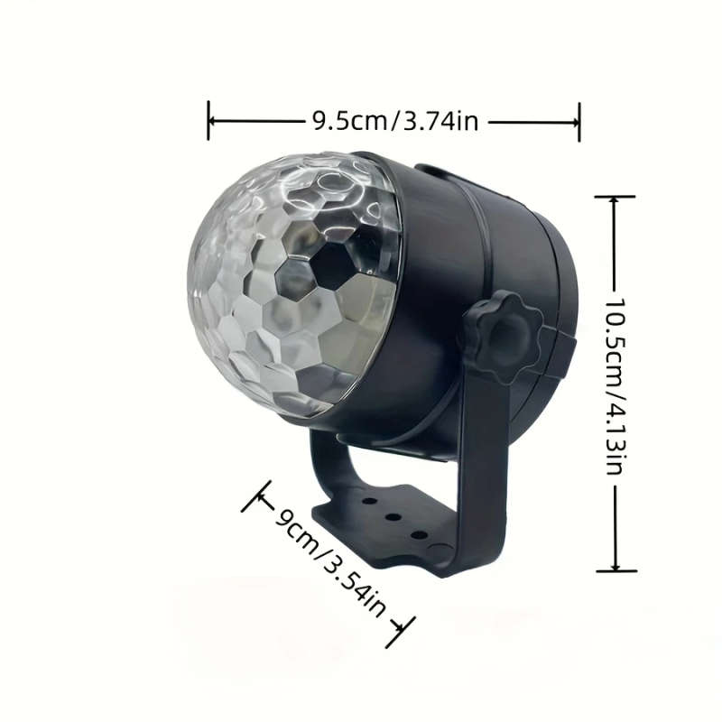 1pc Multifunctional RGB LED Magic Ball Light with USB Power Vibrant Disco DJ Party Atmosphere Lamp f
